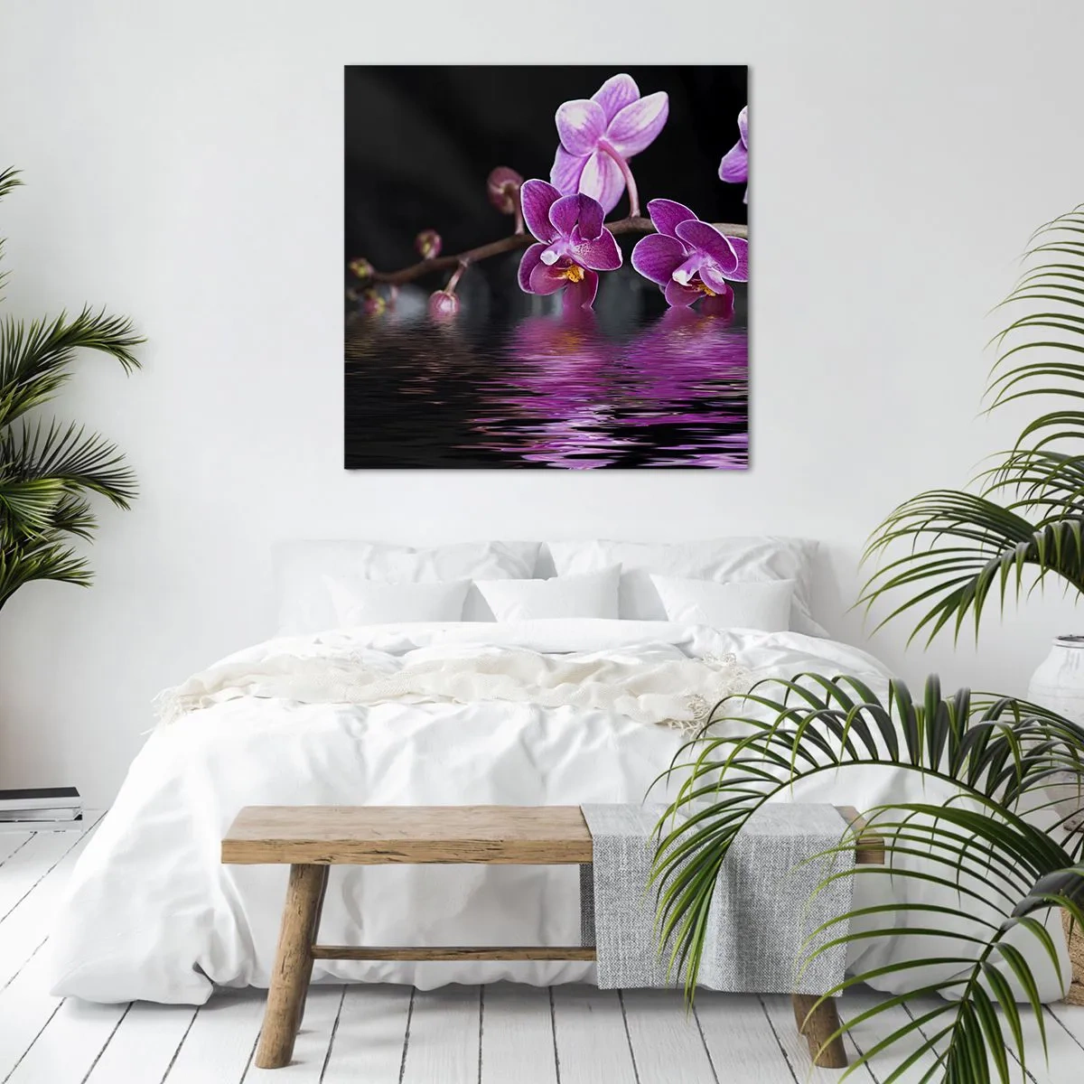 Quadro su tela - Stampe su Tela - La bellezza riflessa dai gigli - 60x60 cm