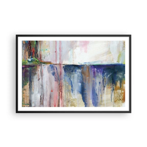 Poster in cornice nera - Impressioni e suggestioni colorate - 91x61 cm