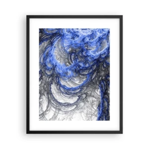 Poster in cornice nera - La nascita dell'onda - 40x50 cm