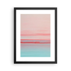 Poster in cornice nera - Astrazione all'alba - 30x40 cm