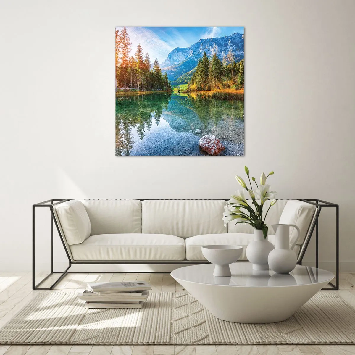 Quadro su vetro - La mitezza dell'autunno - 30x30 cm