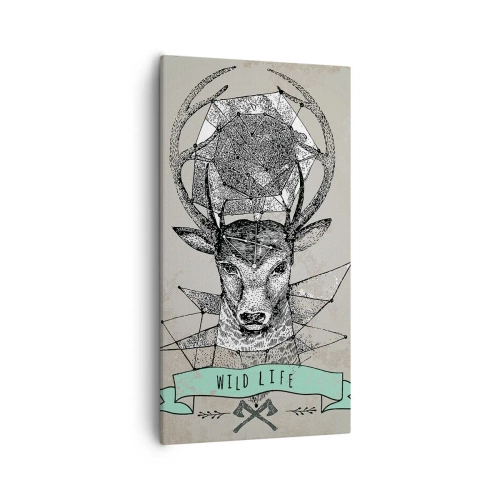 Quadro su tela - Stampe su Tela - La visione di Sant'Uberto - 55x100 cm