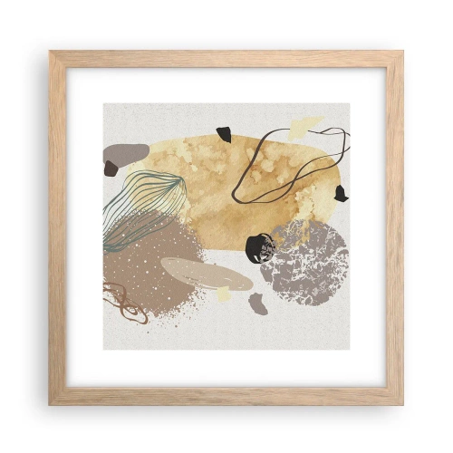 Poster in cornice rovere chiaro - Schizzologia applicata - 30x30 cm