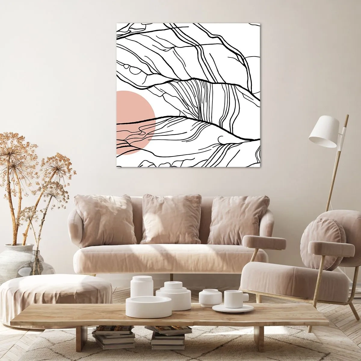 Quadro su tela - Stampe su Tela - Nella rete dei rami - 30x30 cm