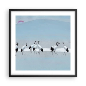 Poster in cornice nera - Dopo un giorno rovente - 50x50 cm