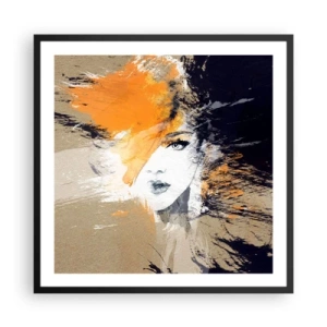 Poster in cornice nera - E la luce fu - 60x60 cm