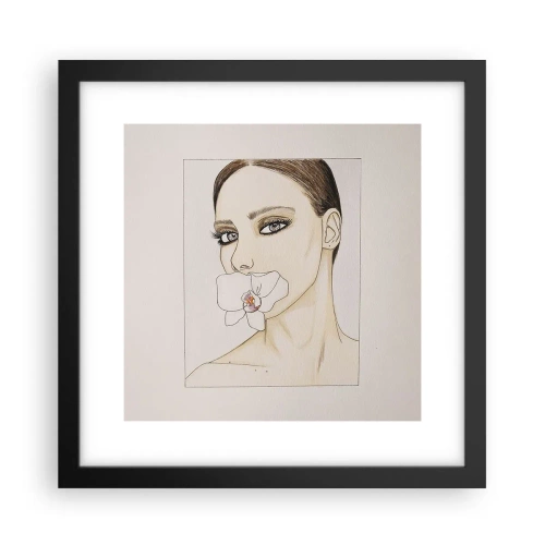 Poster in cornice nera - Simbolo di eleganza e bellezza - 30x30 cm