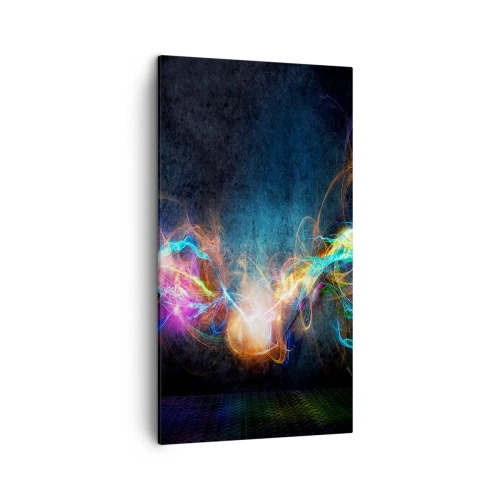 Quadro su tela - Stampe su Tela - Con gioia contro l'oscurità - 45x80 cm