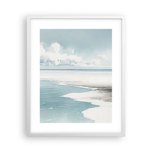 Poster in cornice bianca - Marea dolce - 40x50 cm