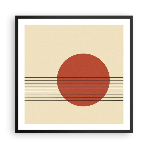 Poster in cornice nera - Nel cerchio e oltre - 60x60 cm