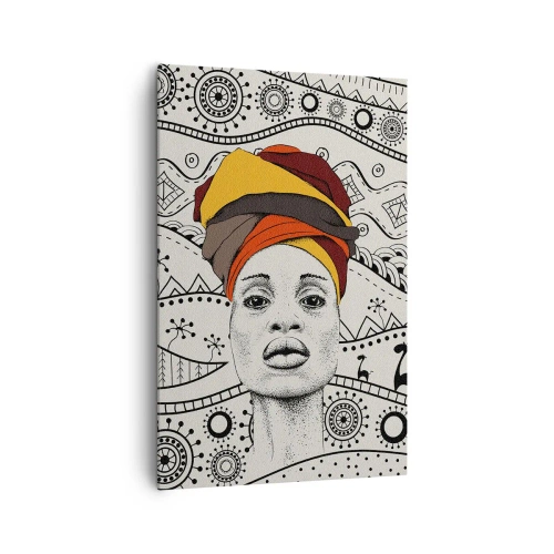 Quadro su tela - Stampe su Tela - Ritratto africano - 80x120 cm