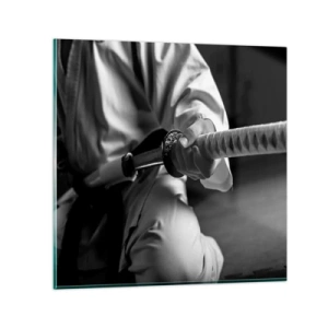 Quadro su vetro - L'anima del guerriero - 30x30 cm