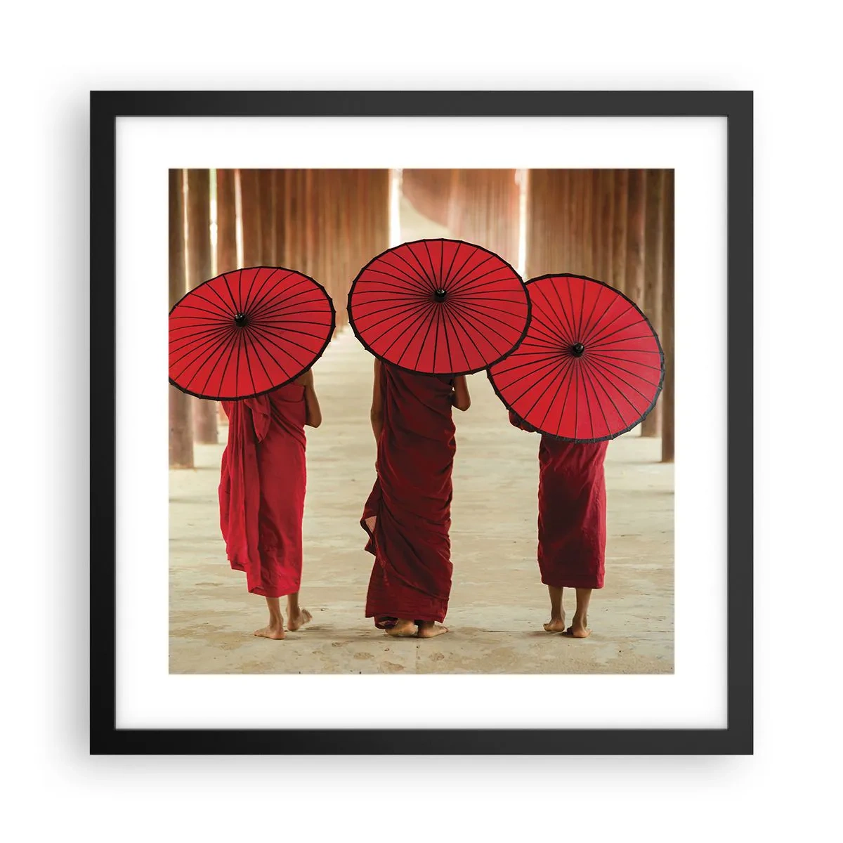 Poster in cornice nera - In cammino verso la Terra Pura - 40x40 cm