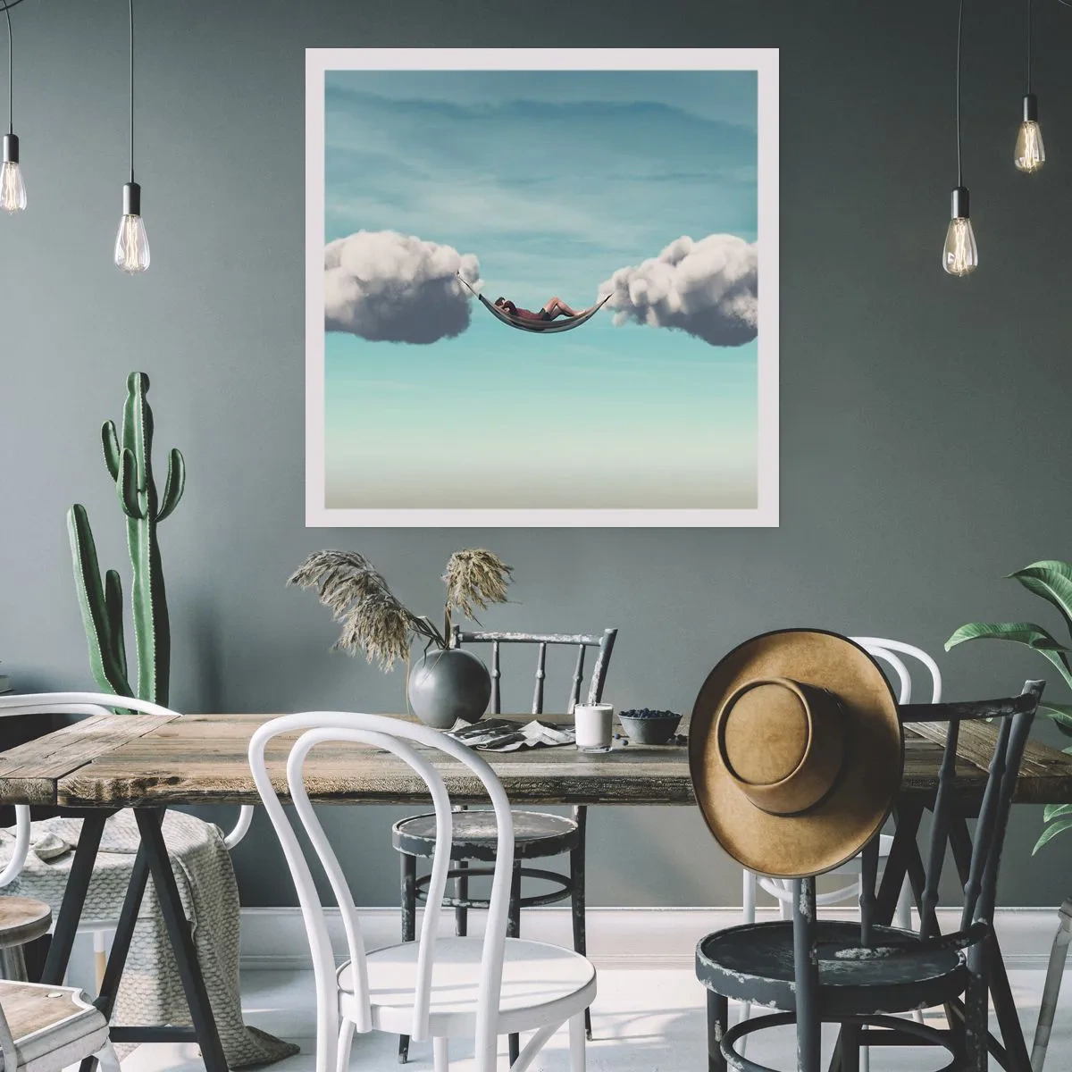 Poster - La felicità del momento - 30x30 cm