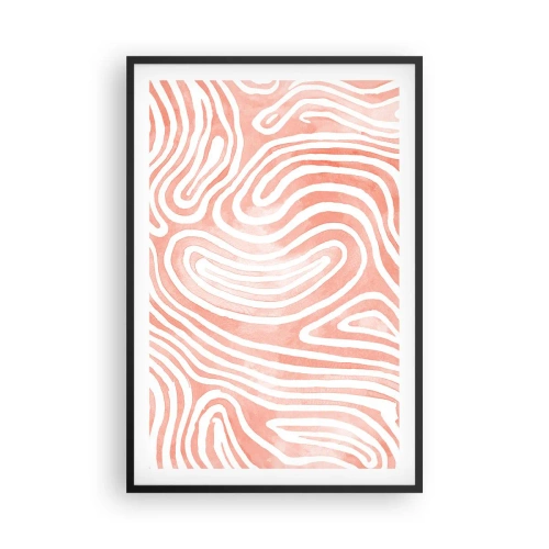 Poster in cornice nera - Nel labirinto di corallo - 61x91 cm