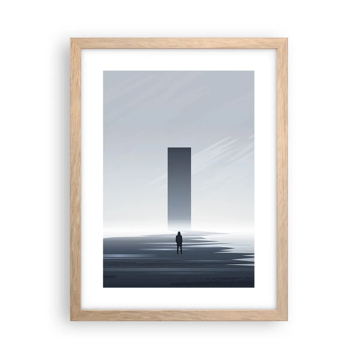 Poster in cornice rovere chiaro - Opportunità o minaccia? - 30x40 cm