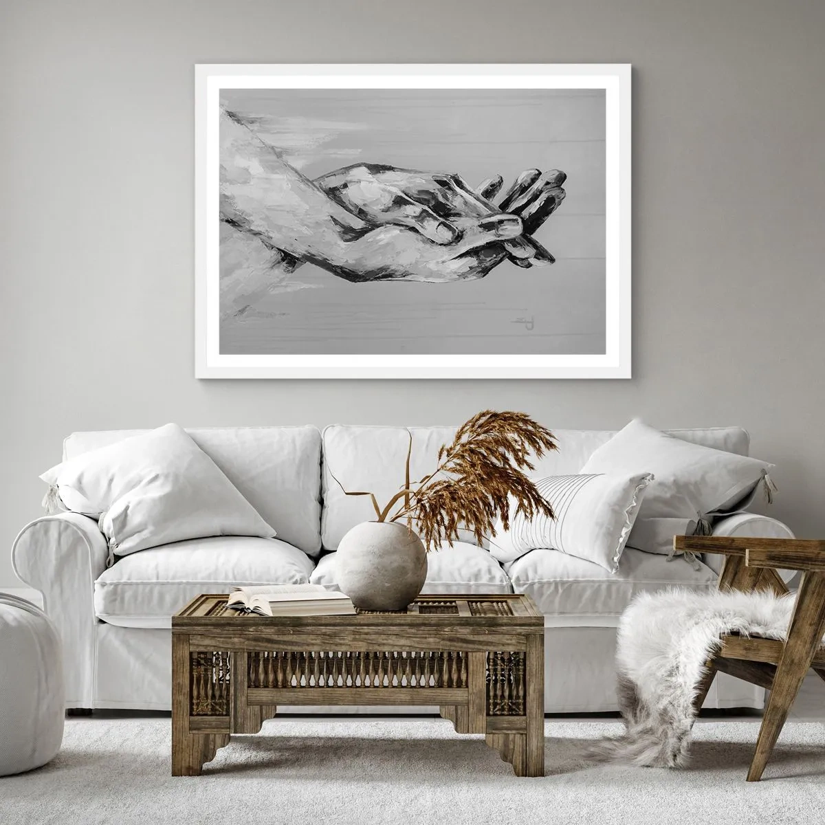 Poster in cornice bianca - Inizio... - 30x30 cm