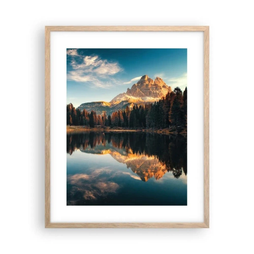 Poster in cornice rovere chiaro - Paesaggio doppio - 40x50 cm