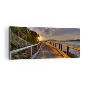 Quadro su tela - Stampe su Tela - Incamminarsi sempre verso il sole - 100x40 cm