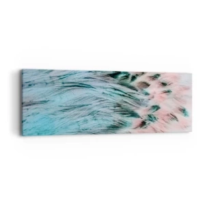 Quadro su tela - Stampe su Tela - Piumino rosa zaffiro - 90x30 cm