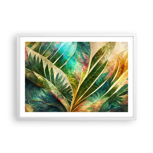 Poster in cornice bianca - I colori dei tropici - 70x50 cm