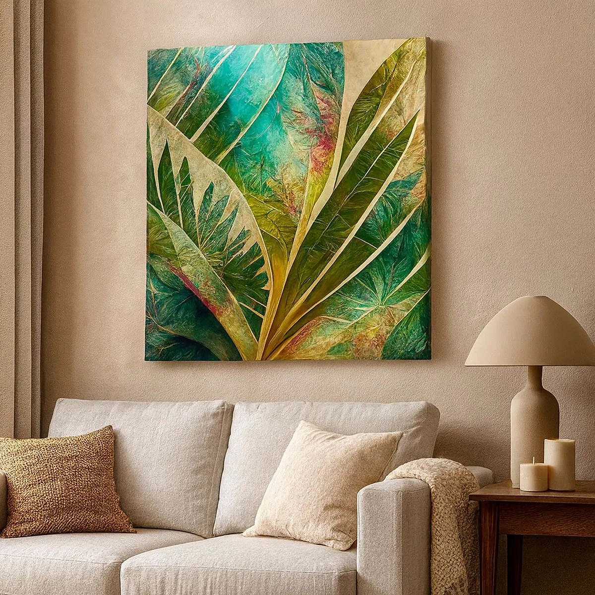 Quadro su tela - Stampe su Tela - I colori dei tropici - 30x30 cm