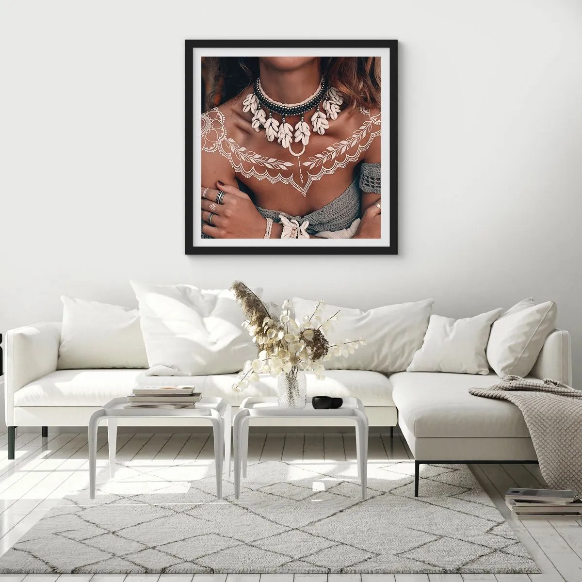 Poster in cornice nera - Talismani, rituali di femminilità - 50x50 cm