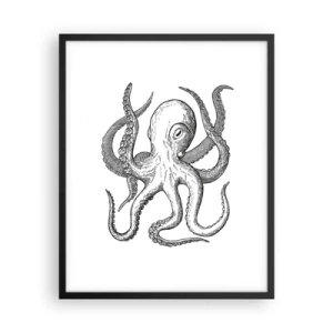 Poster in cornice nera - Ballando con le onde - 40x50 cm