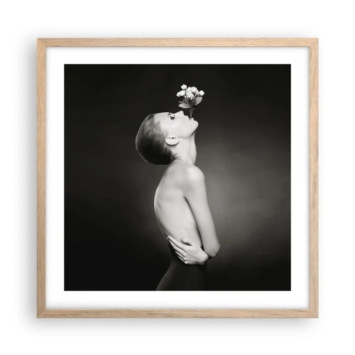 Poster in cornice rovere chiaro - Eleganza eccentrica - 50x50 cm
