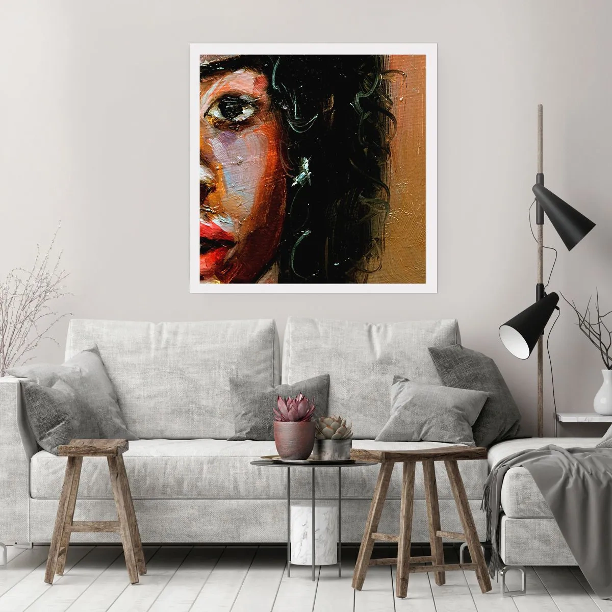 Poster - Oscurità e luce - 60x60 cm