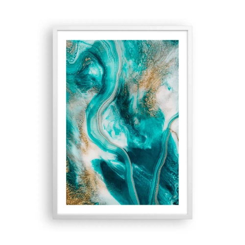 Poster in cornice bianca - Il fiume d'oro - 50x70 cm