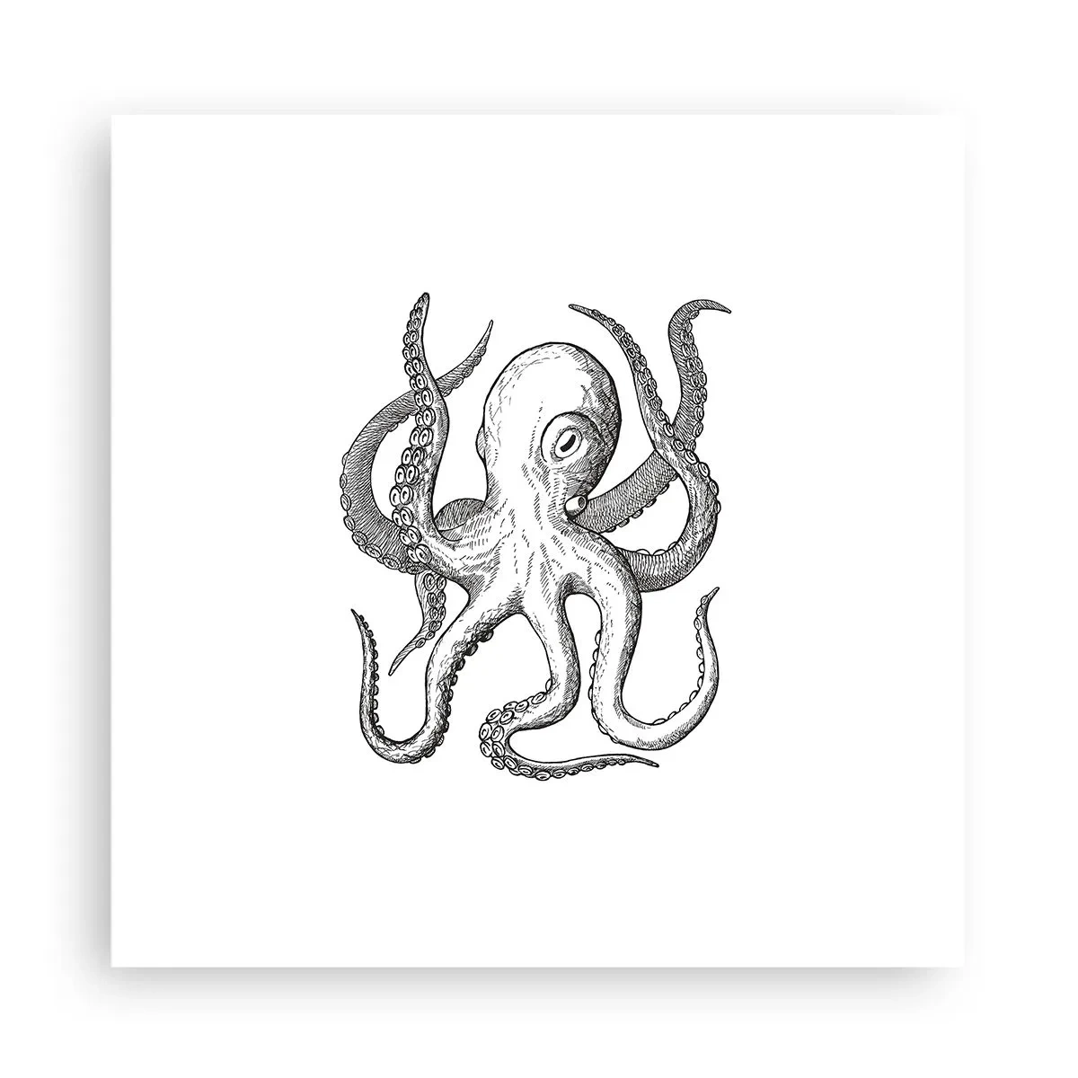 Poster - Ballando con le onde - 30x30 cm