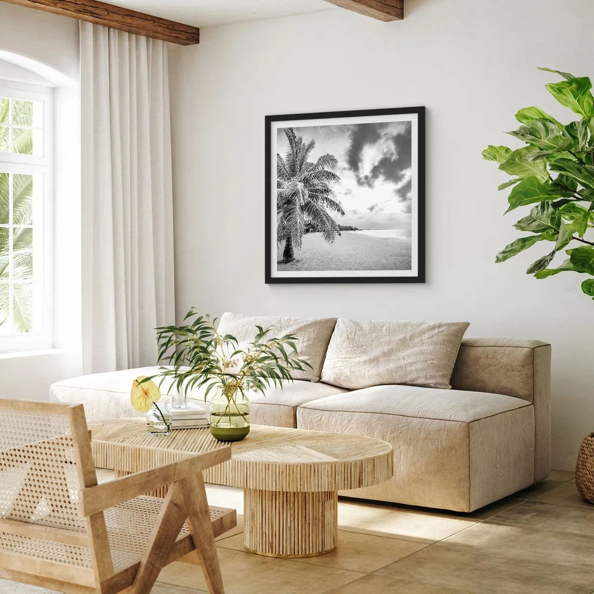 Poster in cornice nera - Quando hai nostalgia della solitudine... - 40x40 cm