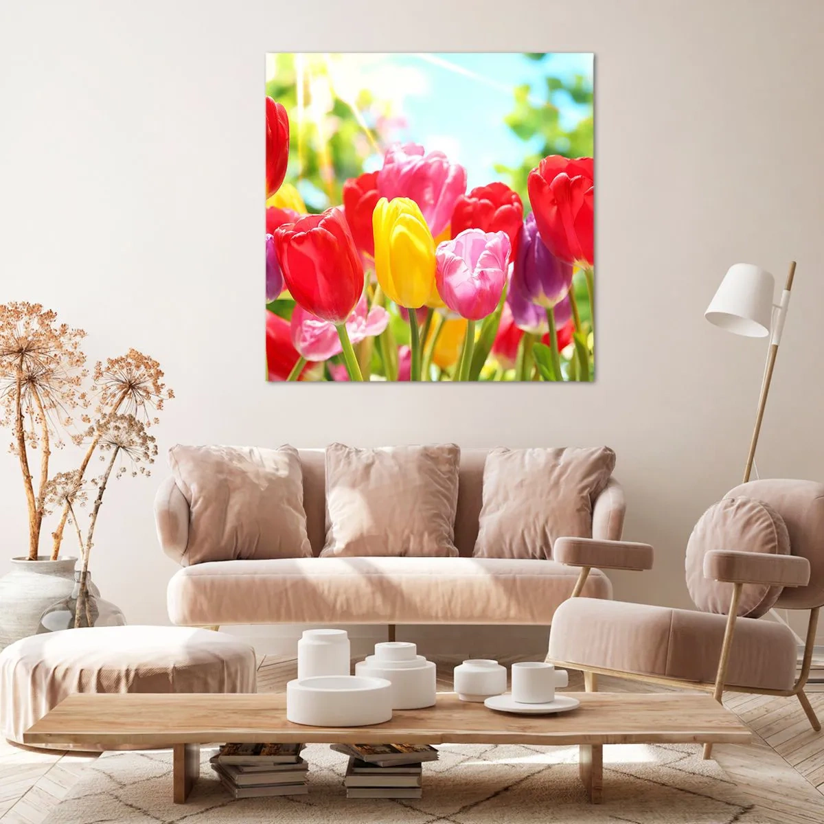 Quadro su tela - Stampe su Tela - Eccoci, i colori di maggio! - 50x50 cm