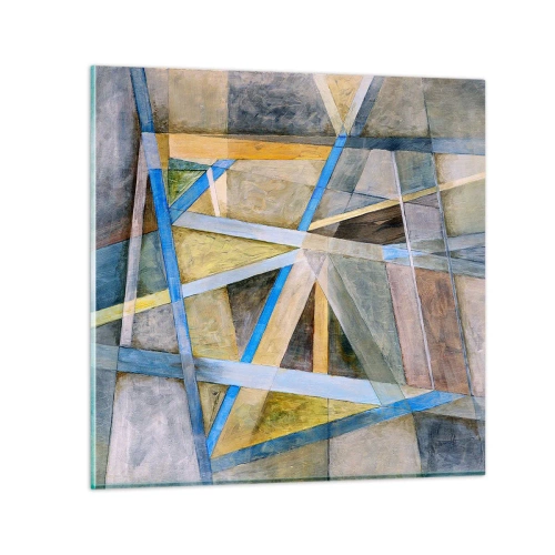 Quadro su vetro - Dritto o obliquo? - 40x40 cm