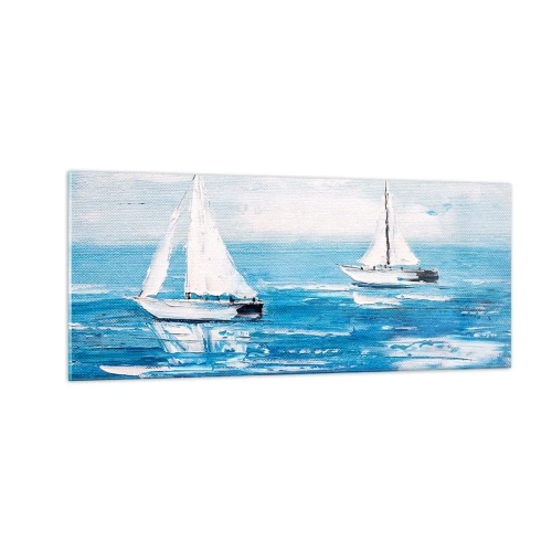 Quadro su vetro - Con un amico al fianco - 100x40 cm