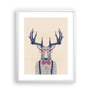 Poster in cornice bianca - Divertente stravaganza - 40x50 cm