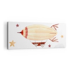 Quadro su tela - Stampe su Tela - Nave volante - 100x40 cm