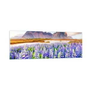 Quadro su vetro - Forza e asprezza accanto alla mitezza - 90x30 cm