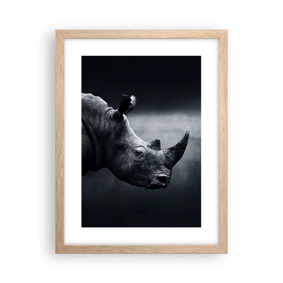 Poster in cornice rovere chiaro - Profilo destro - 30x40 cm
