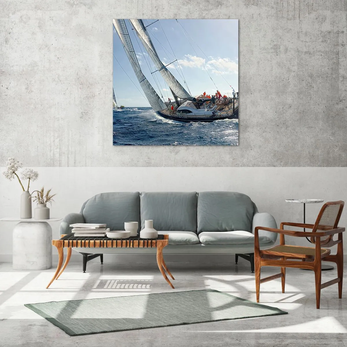 Quadro su vetro - Che vinca il migliore - 60x60 cm