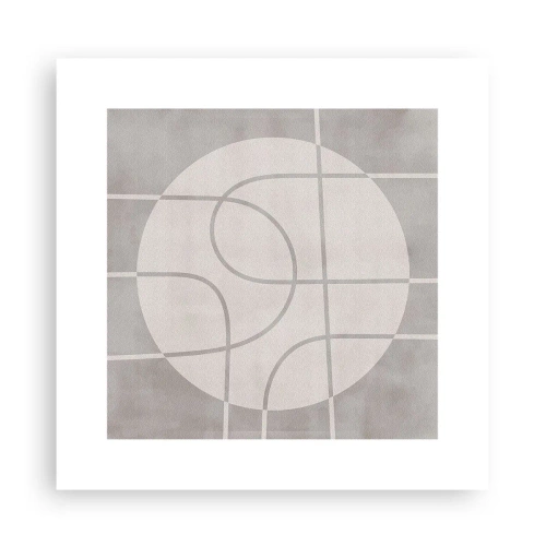 Poster - Tondo e dritto - 30x30 cm