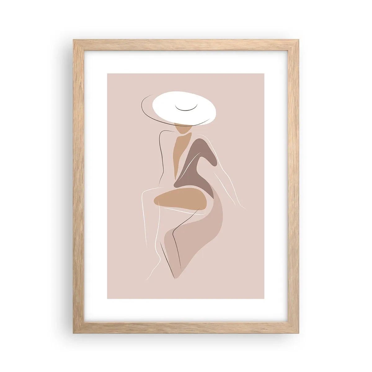 Poster in cornice rovere chiaro - Essere una dama - 30x40 cm