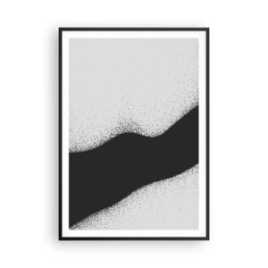 Poster in cornice nera - Equilibrio fluido - 70x100 cm