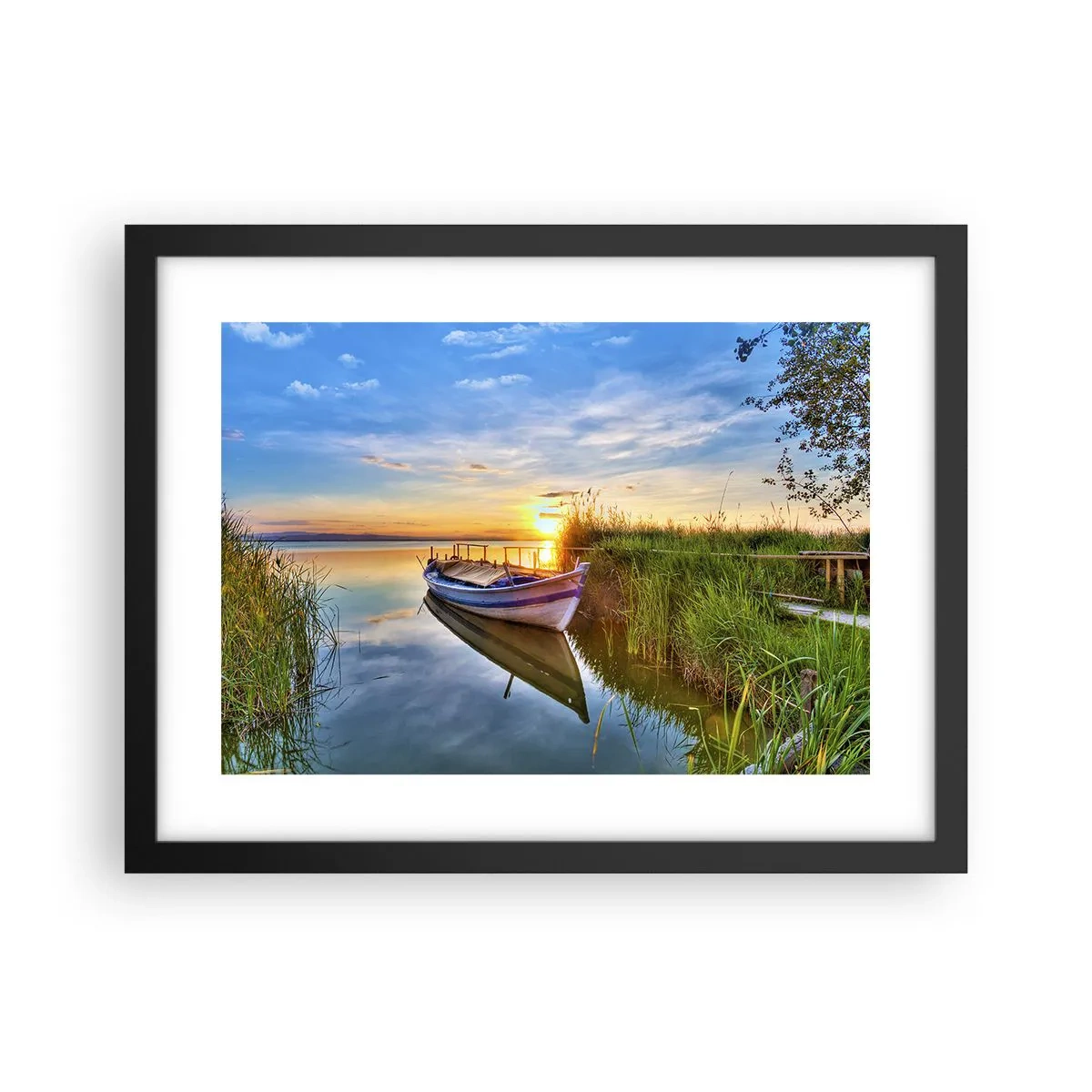 Poster in cornice nera - L'insenatura dei sogni realizzati - 40x30 cm