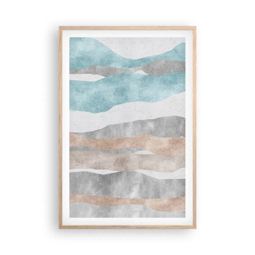 Poster in cornice rovere chiaro - Studio di prossimità - 61x91 cm