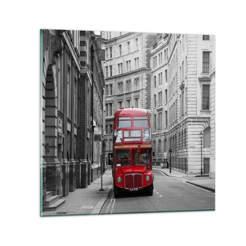 Quadro su vetro - Il quotidiano non deve essere grigio - 70x70 cm