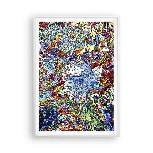 Poster in cornice bianca - Vetrate a gocce - 70x100 cm