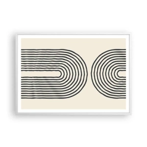 Poster in cornice bianca - Tra un attimo... - 100x70 cm