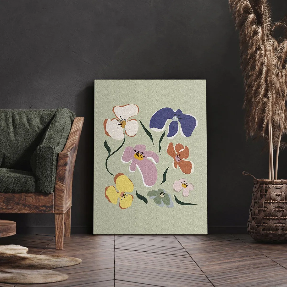 Quadro su tela - Stampe su Tela - Compagne delle viole - 70x100 cm